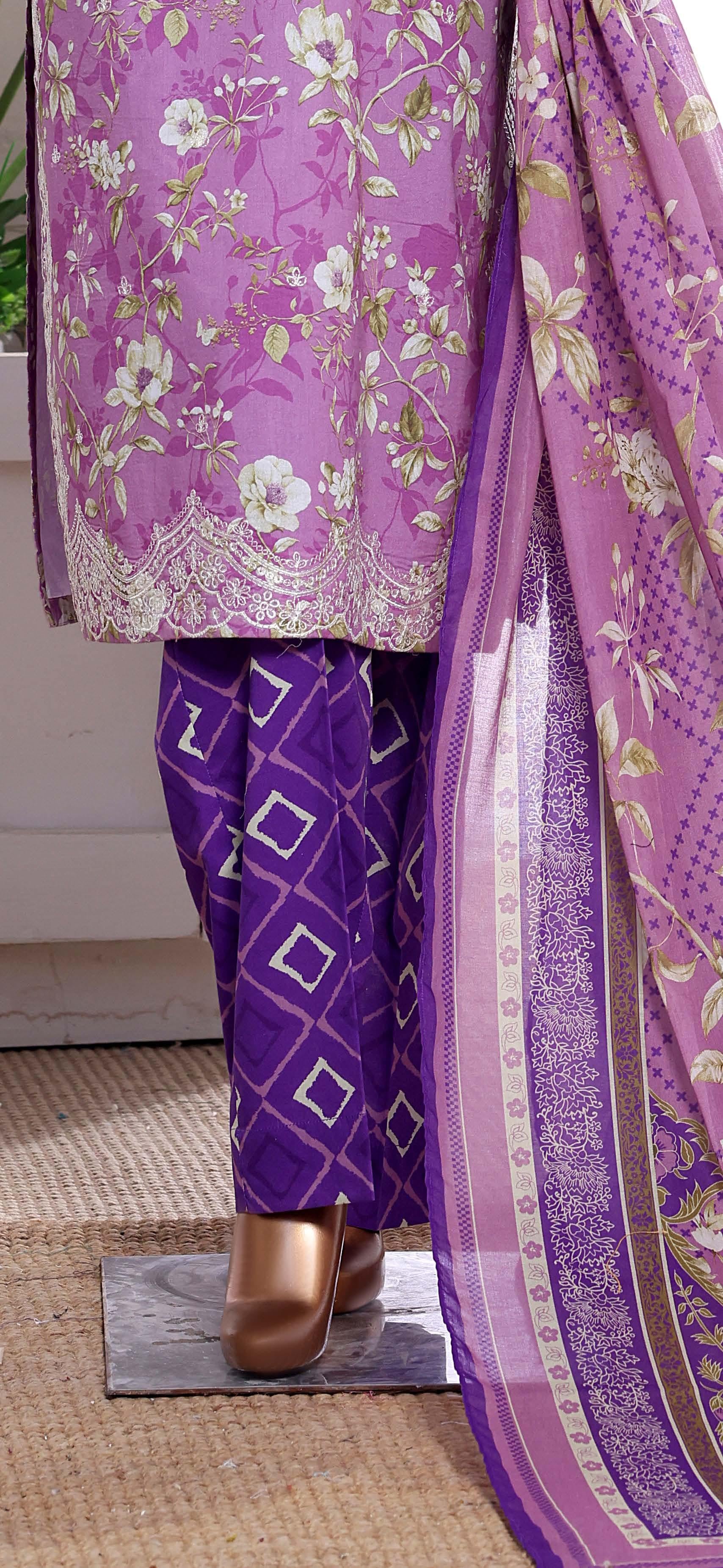 HZ °GULDOZI° Luxury Lawn Embroidery 3Piece Stitched Collection 2026 D#08