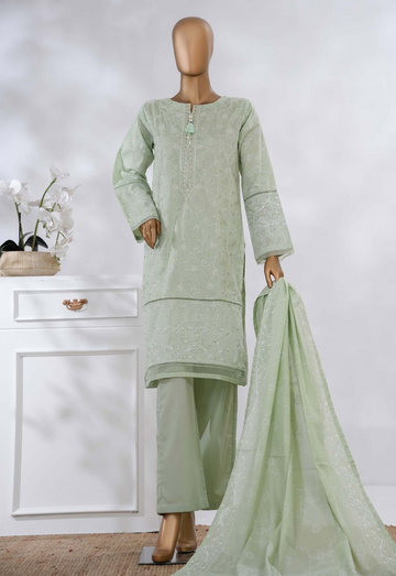 Hz Ready To Were Cotton Sunehri Paste Print With Embroidery Stitched Collection 2025. D-59 Pista