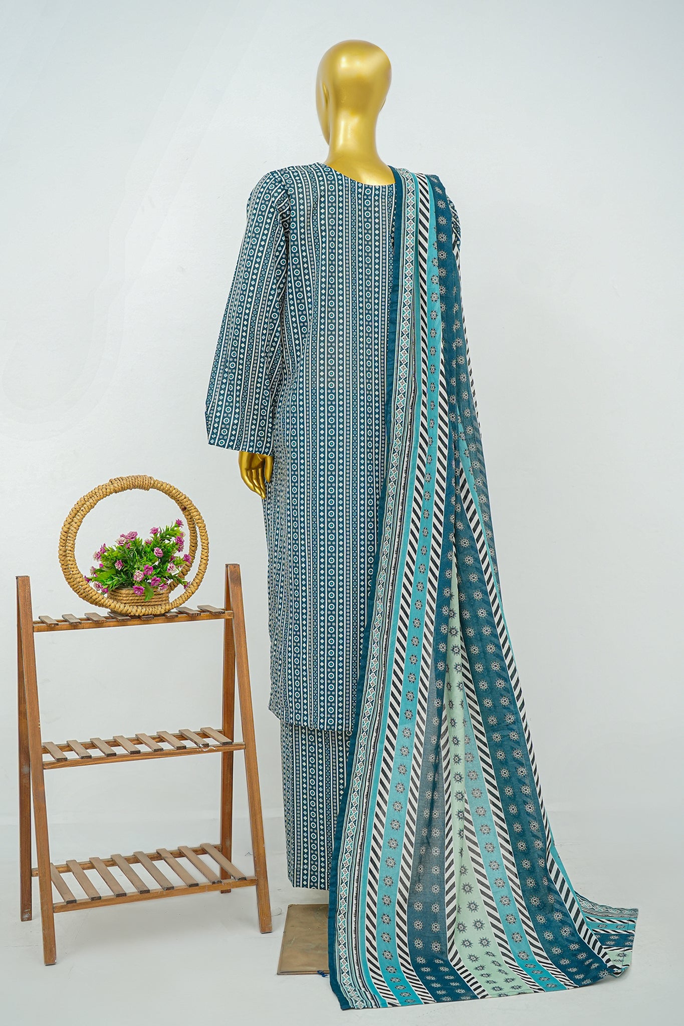 BIN SAEED Luxury Lawn Printed 3pcs Stitched Vol-30 3Piece Stitched COLLECTION 2026 D#-125