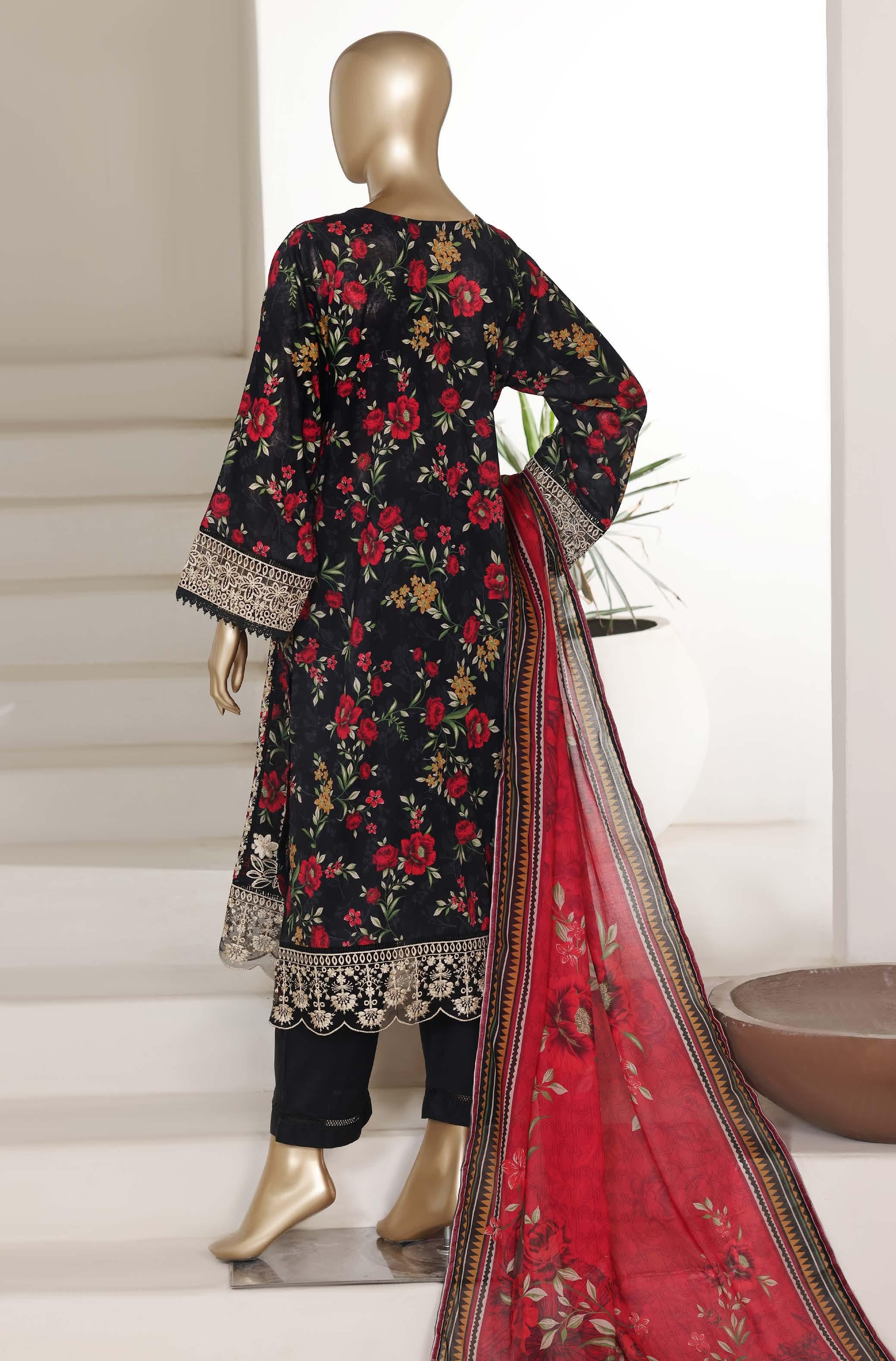 Sadabahar Luxury Signature  Lawn Embroidery 3Piece Stitched Vol-03 COLLECTION 2026. D-06