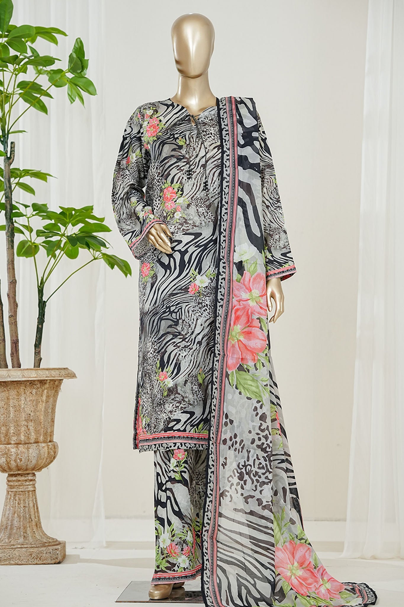 BIN SAEED Luxury Lawn Printed 3pcs Stitched Vol-18 3Piece Stitched COLLECTION 2026 D-#61