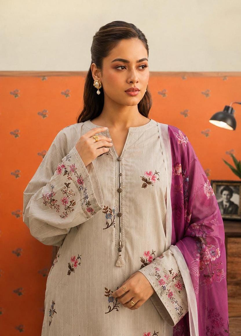 Sadabahar Ready To Wear Textured Lawn Printed Vol-14 3Piece Stitched Collection 2026 D#-09