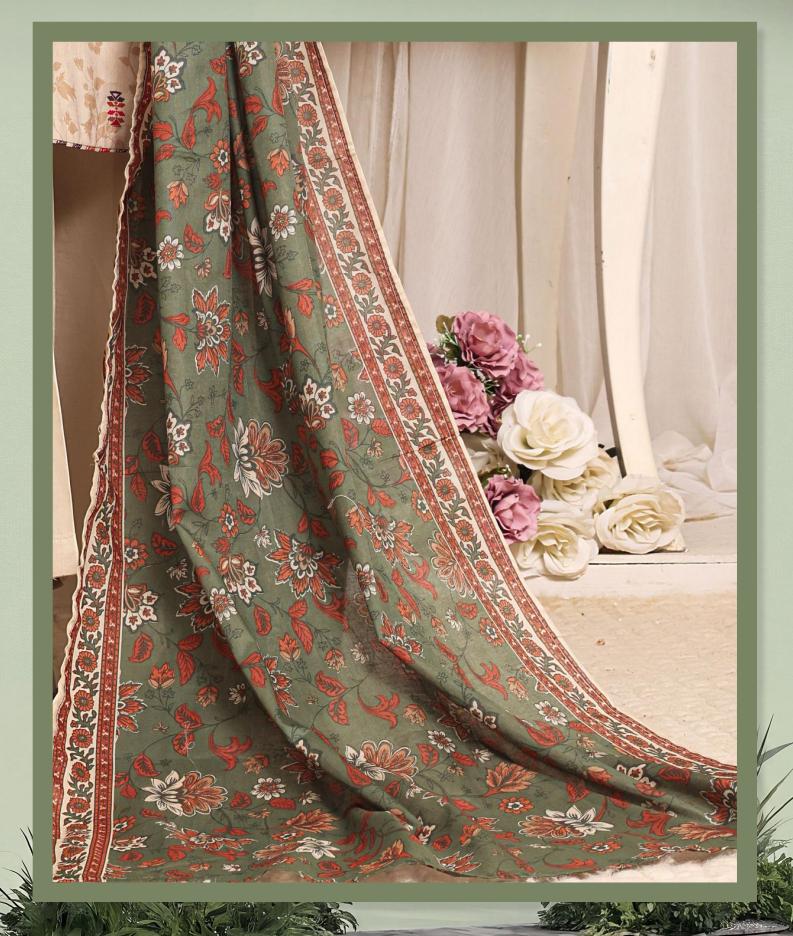 HZ Daily Wear Luxury Lawn Printed Vol-12 3Piece Stitched Collection 2026 D#-04