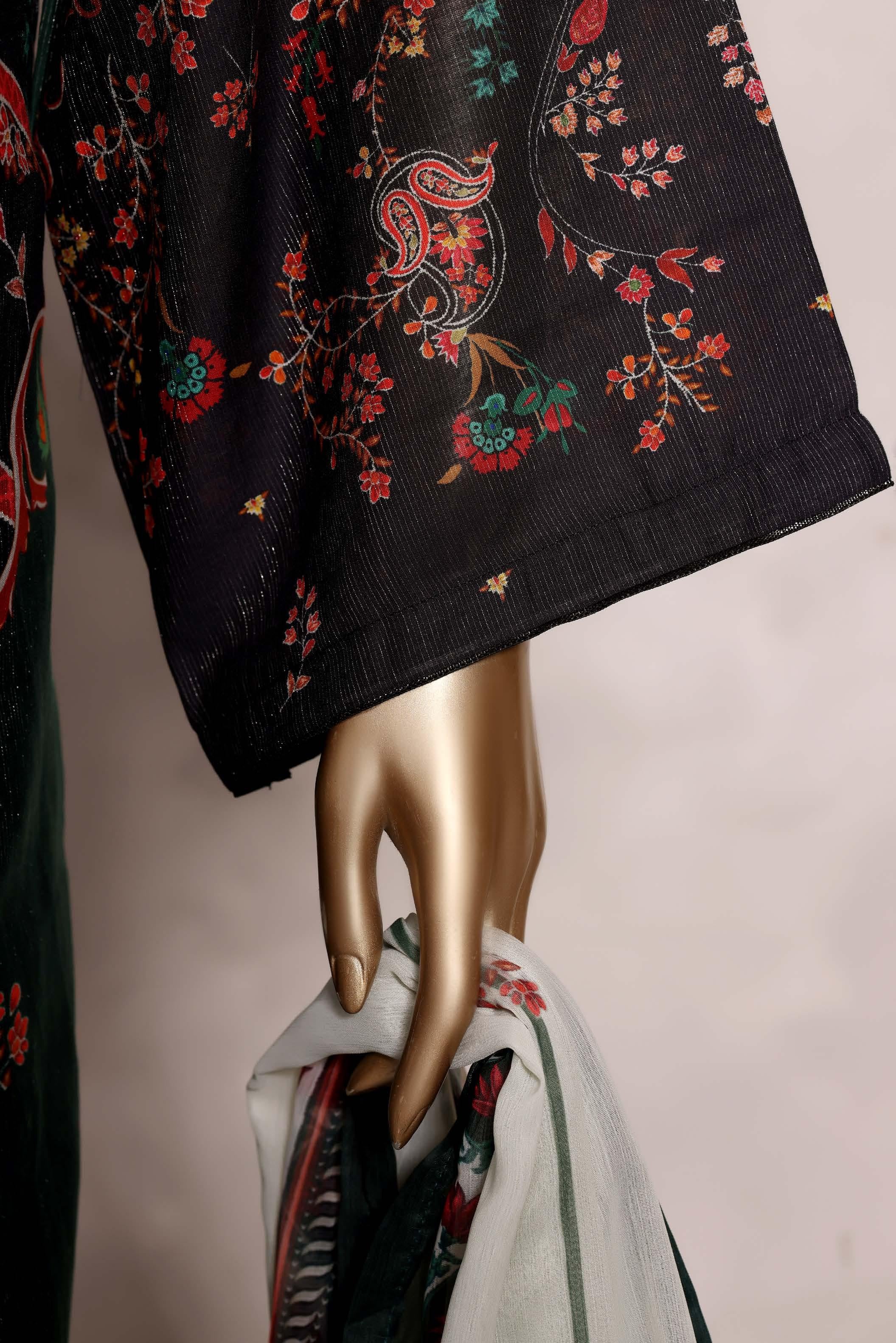 Sadabahar Luxury Chimti Lawn 3Piece Ready To Wear Kaftan Collection KFL-1010