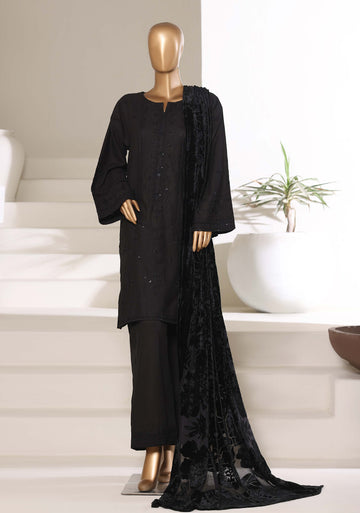 Sadabahar Stitched Embroidery Khaddar 3Piece With Palachi Shwal Collection 2025 LEKP -02