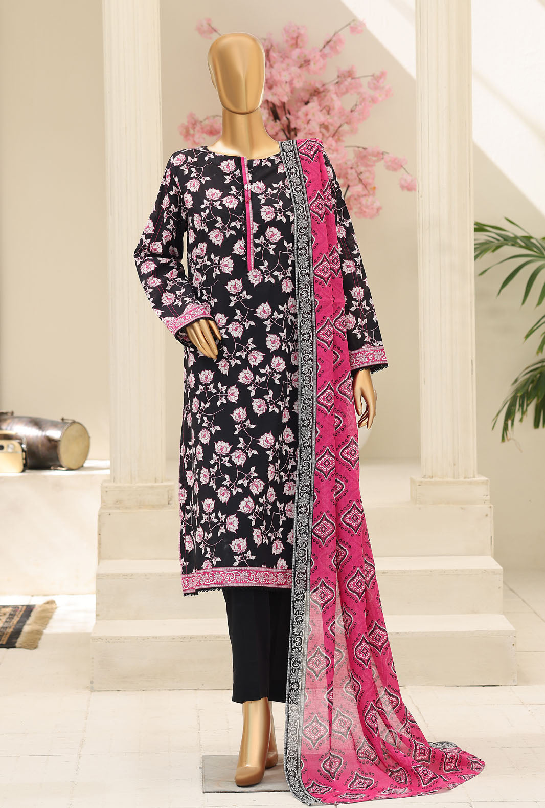 Summer Shades by HZ Textiles Digital Printed Lawn Suit Unstitched 3 Piece Collection 2026 D#-02
