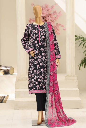 Summer Shades by HZ Textiles Digital Printed Lawn Suit Unstitched 3 Piece Collection 2026 D#-02