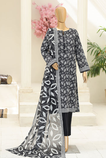 Summer Shades by HZ Textiles Digital Printed Lawn Suit Unstitched 3 Piece Collection 2026 D#-04