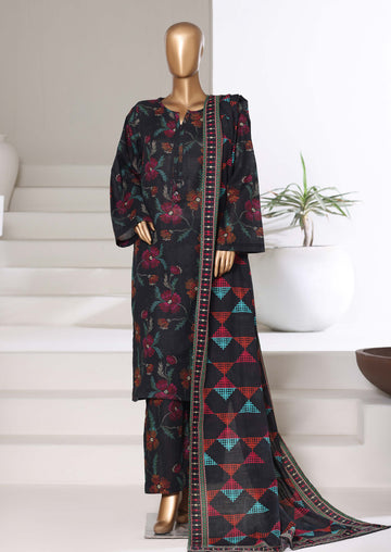 Sadabahar Printed Khadder 3PCS Stitched Vol—3 Collection 2025 D-20