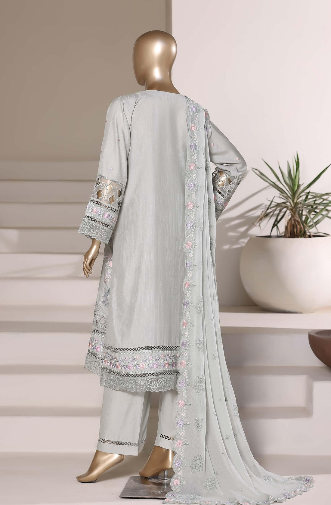 Sadabahar Luxury SlubViscous Lawn Embroidery With Chiffon Embroidery Dupatta Stitched Vol-01 Collection 2026. LEL-14