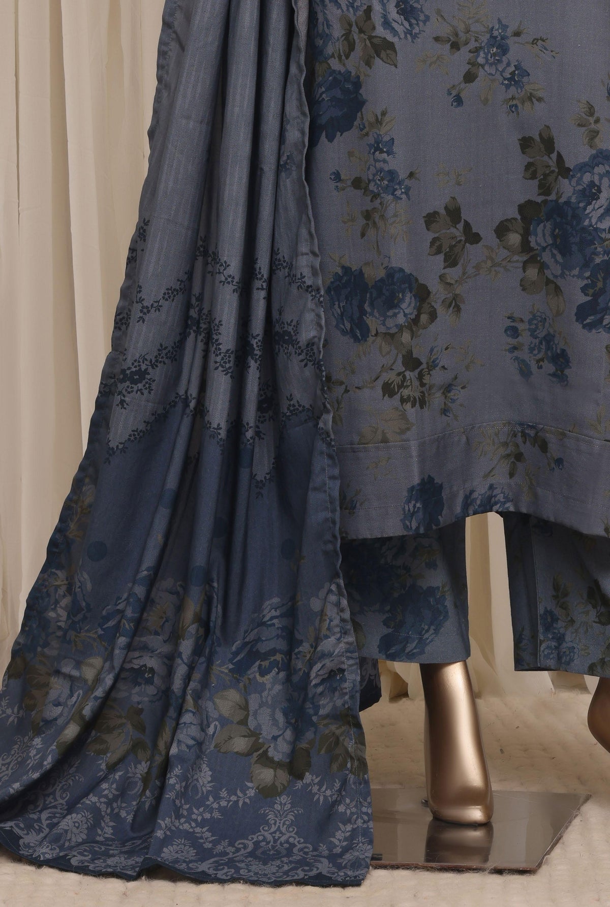 Sadabahar Luxury Dhanak Printed Winter 3Piece Collection DHS-06
