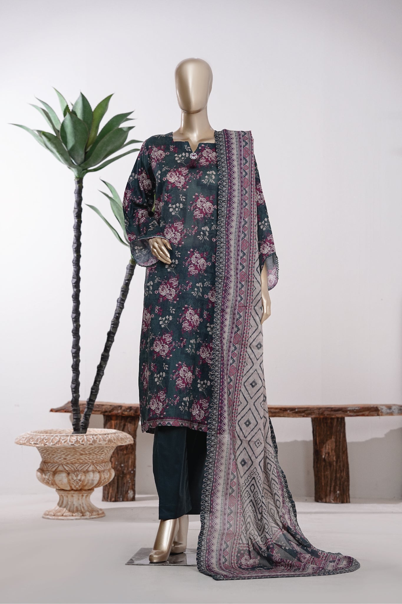 BIN SAEED Luxury Lawn Printed 3pcs Stitched Vol-18 3Piece Stitched COLLECTION 2026 D-#29