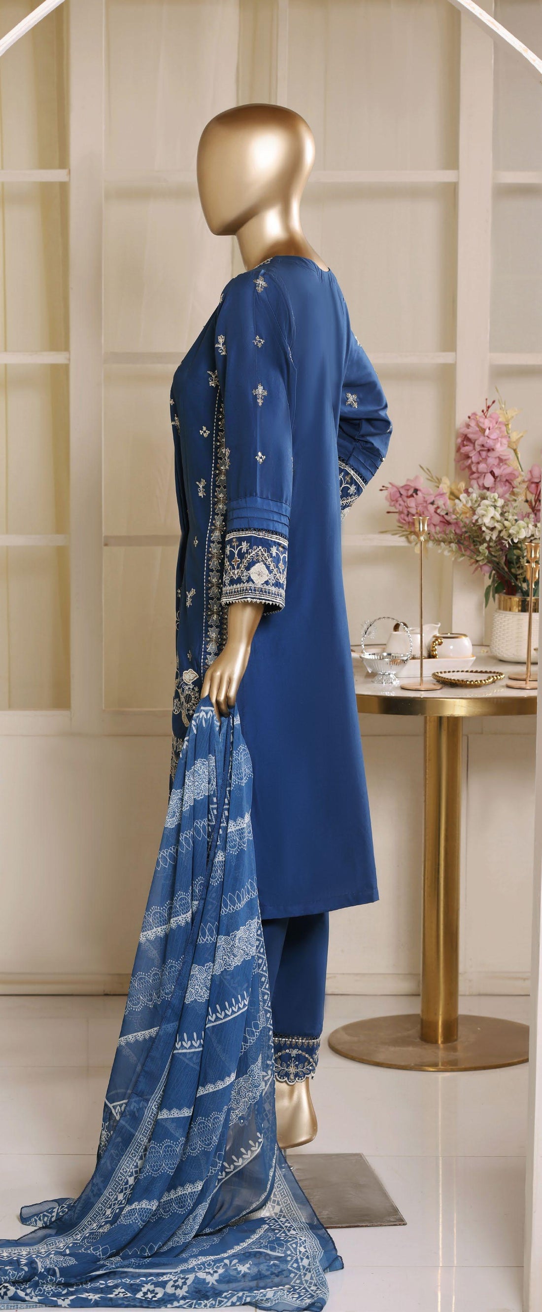 Bin Saeed Luxury Laserkari Heavy Embroidery Festive Vol-02 3Piece Stitched Collection 2026 D#-28