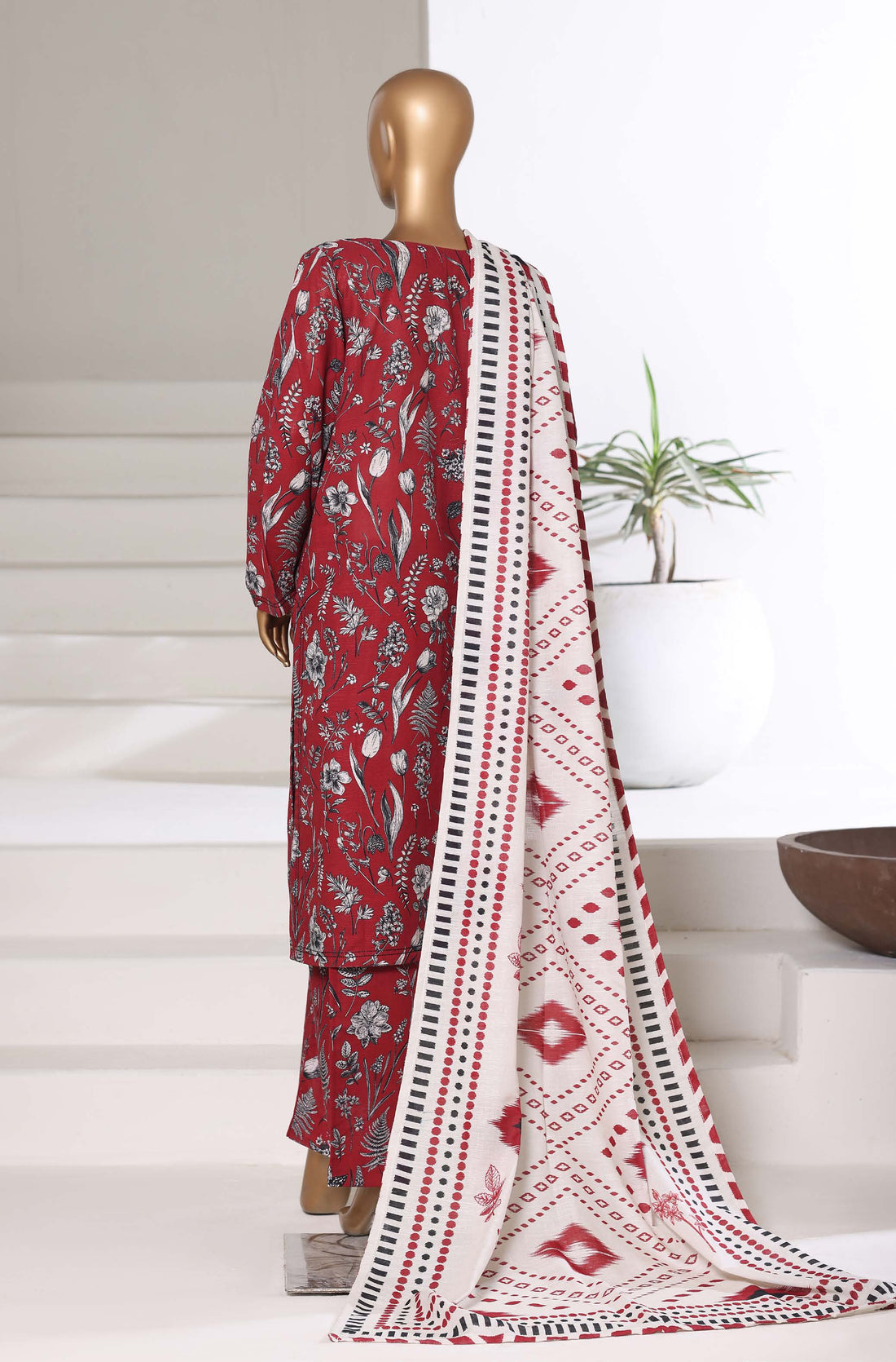 Sadabahar Printed Khadder 3PCS Stitched Vol—3 Collection 2025 D-21