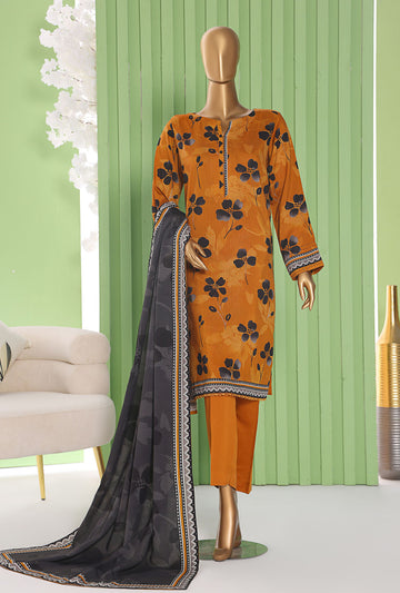 Vogue By HZ Textiles Printed Viscose Suit Unstitched 3 Piece Winter Collection 2025 D-02