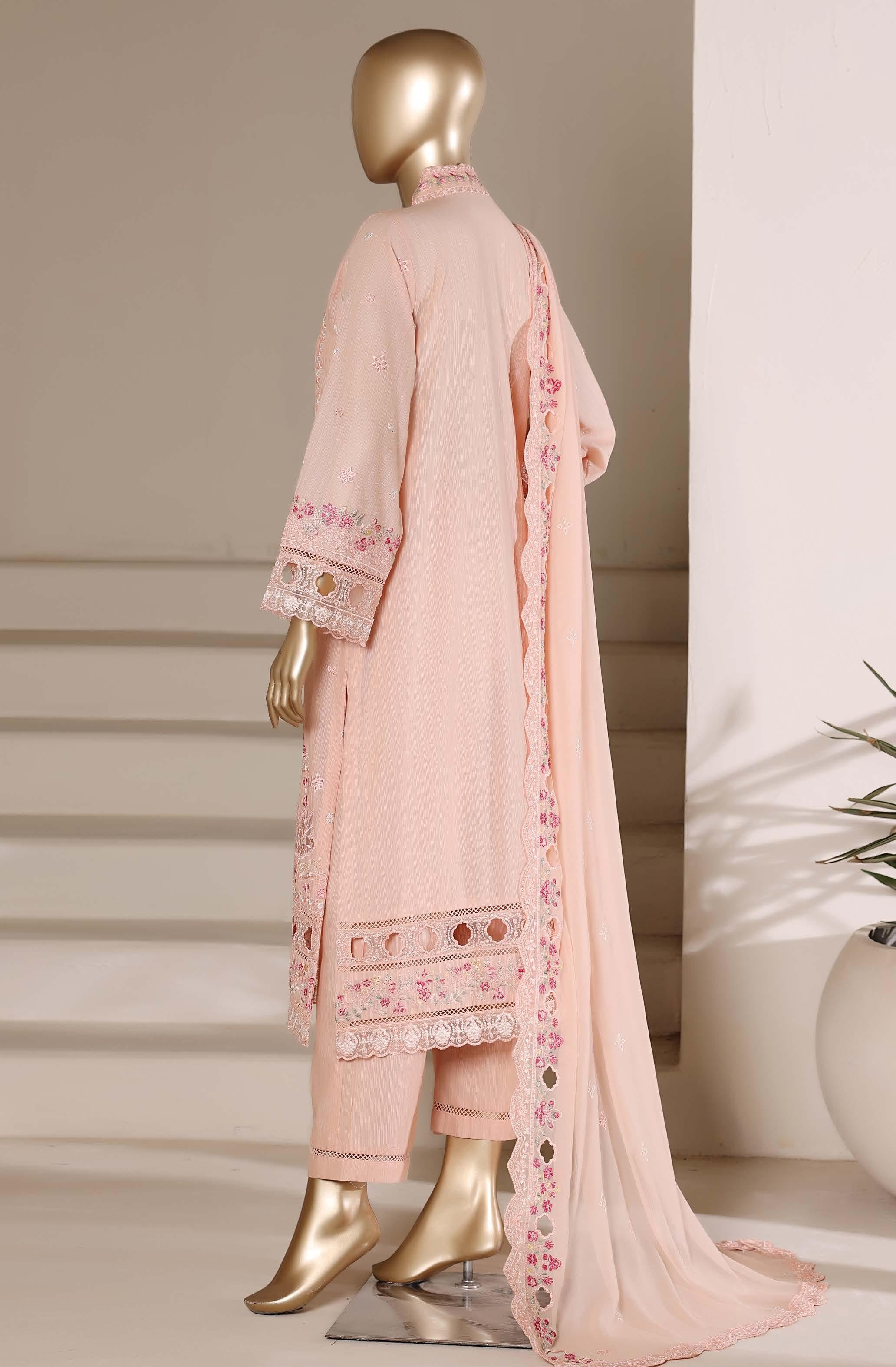 Sadabahar Luxury SlubViscous Lawn Embroidery With Chiffon Embroidery Dupatta Stitched Vol-01 Collection 2026. LEL-17