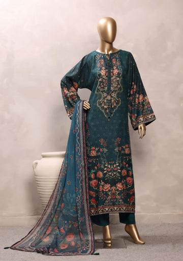 Sadabahar Luxury Chimti Lawn 3Piece Ready To Wear Kaftan Collection KFL-1000