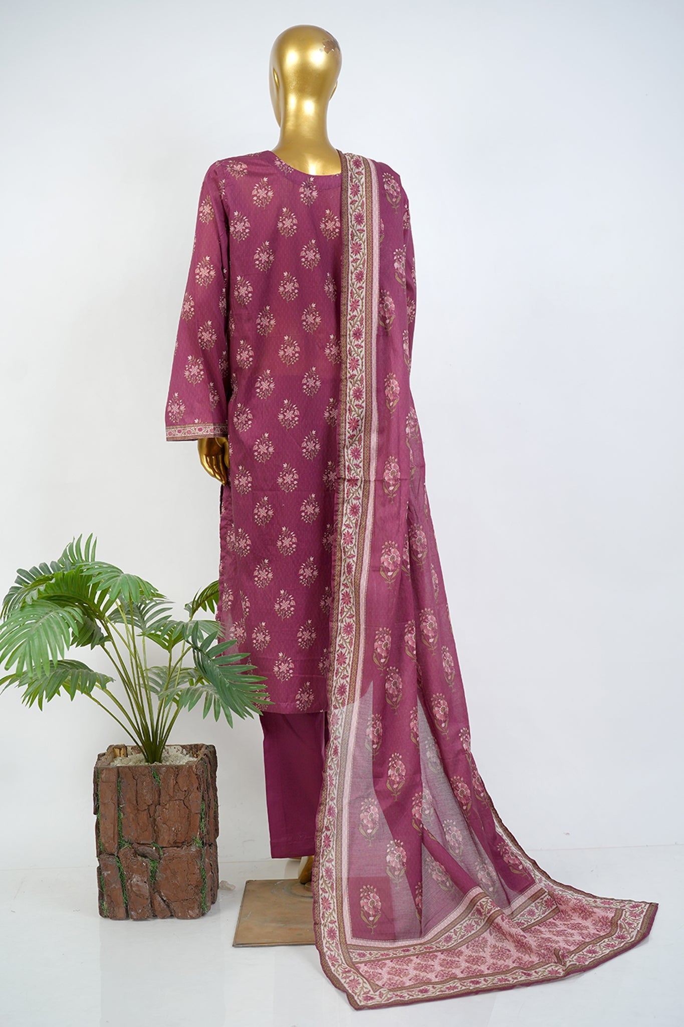 BIN SAEED Luxury Lawn Printed 3pcs Stitched Vol-30 3Piece Stitched COLLECTION 2026 D#-128