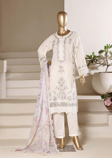 Sadabahar Luxury Slub Viscous Lawn Embroidery With Chiffon Embroidery Dupatta Stitched Vol-10 Collection 2026. LEL-01