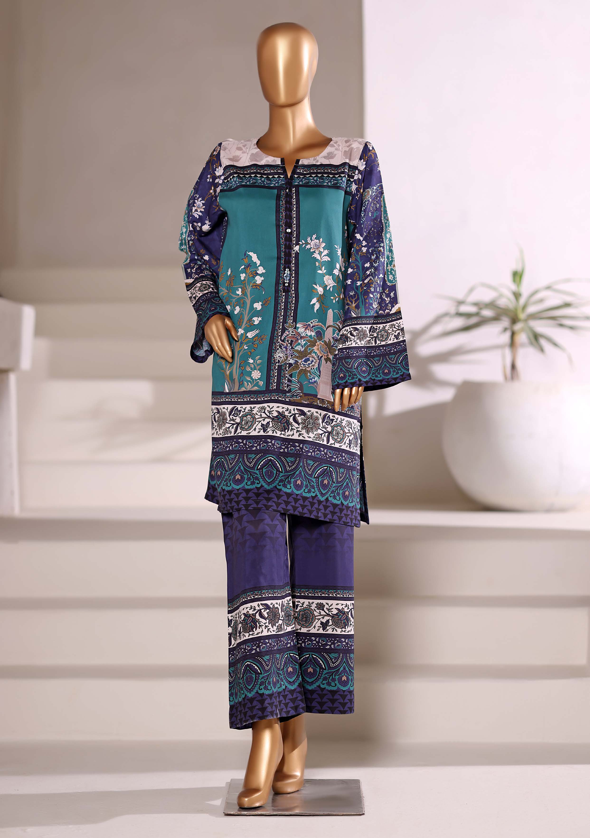 SADABAHAR LUXURY VISCOUS 2PIECE DIGITAL PRINTED STITCHED COLLECTION 2025 VOL-01 . SDVS- 2113