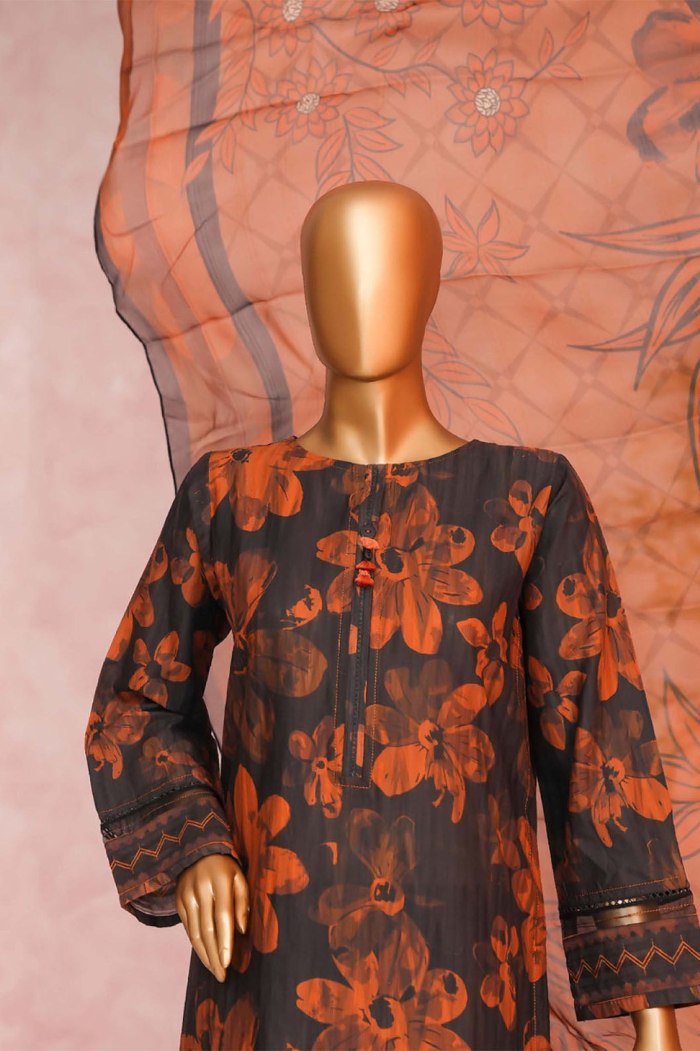 Enchant By HZ Stitched 3 Piece Linnokara Prints Collection'2025-PLK-514