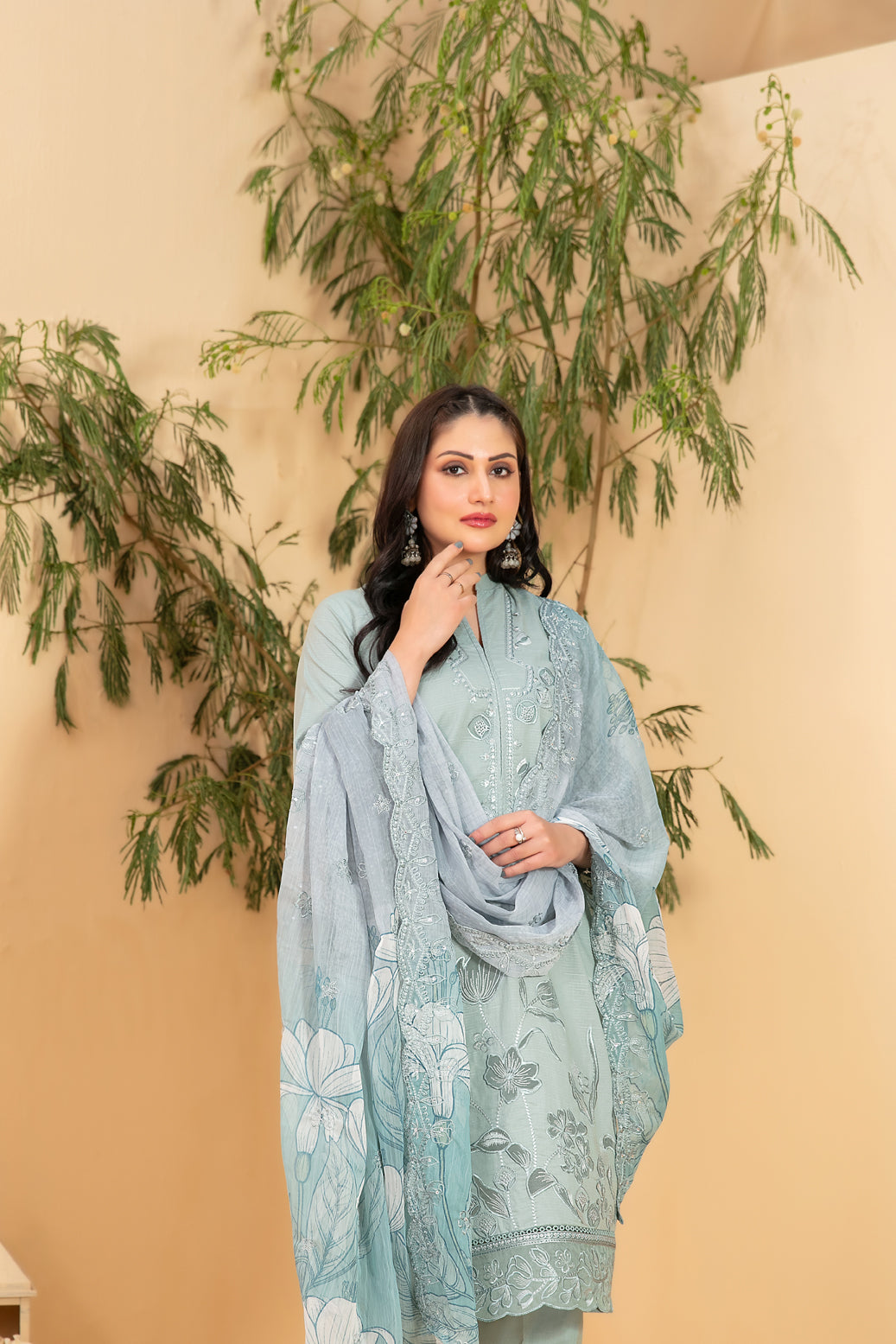 TAABIR BY TAWAKKAL LUXURY FESTIVAL 3PIECE STITCHED COLLECTION 2026 D#02