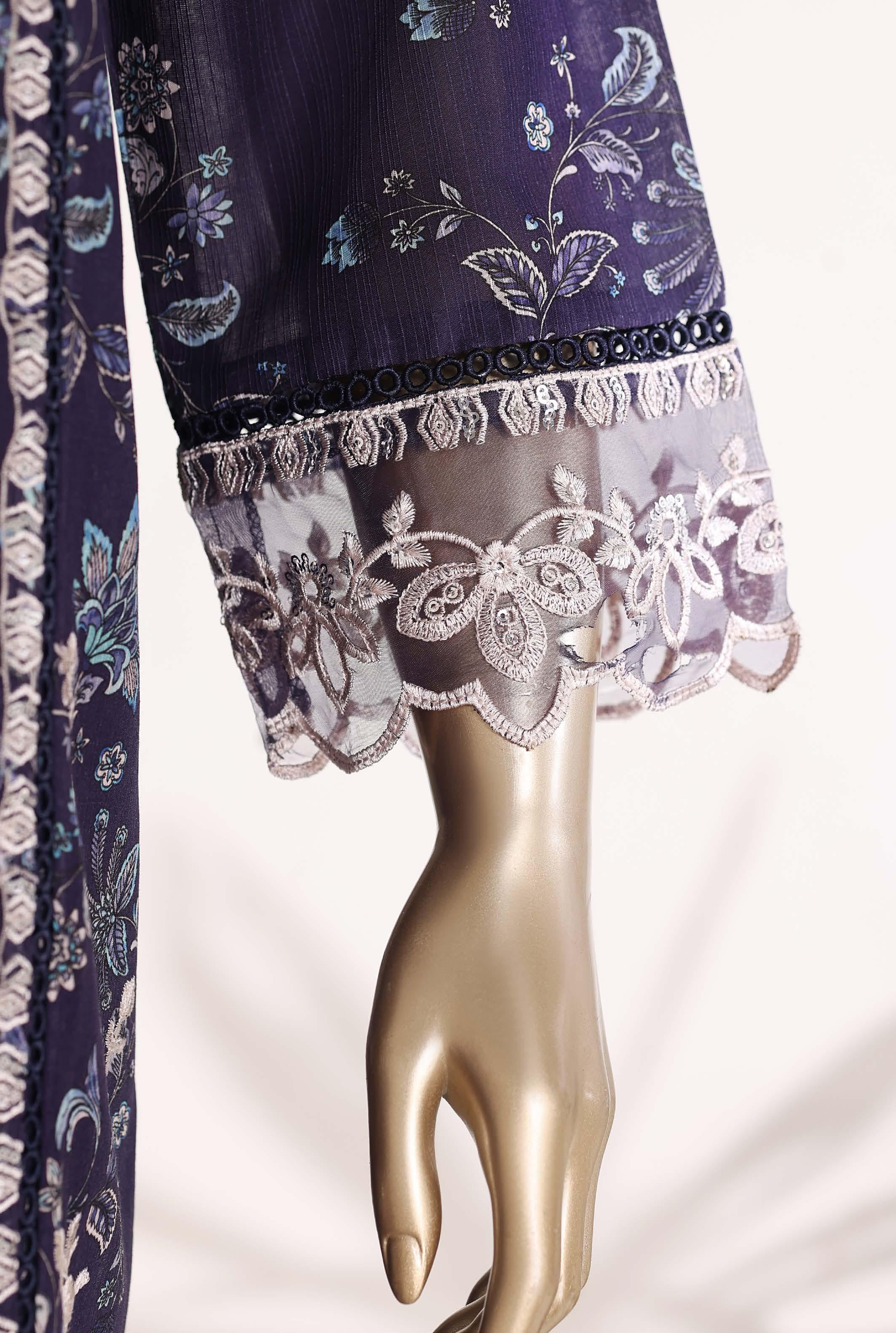 Sadabahar Luxury Signature  Lawn Embroidery 3Piece Stitched Vol-04 COLLECTION 2026. D-09