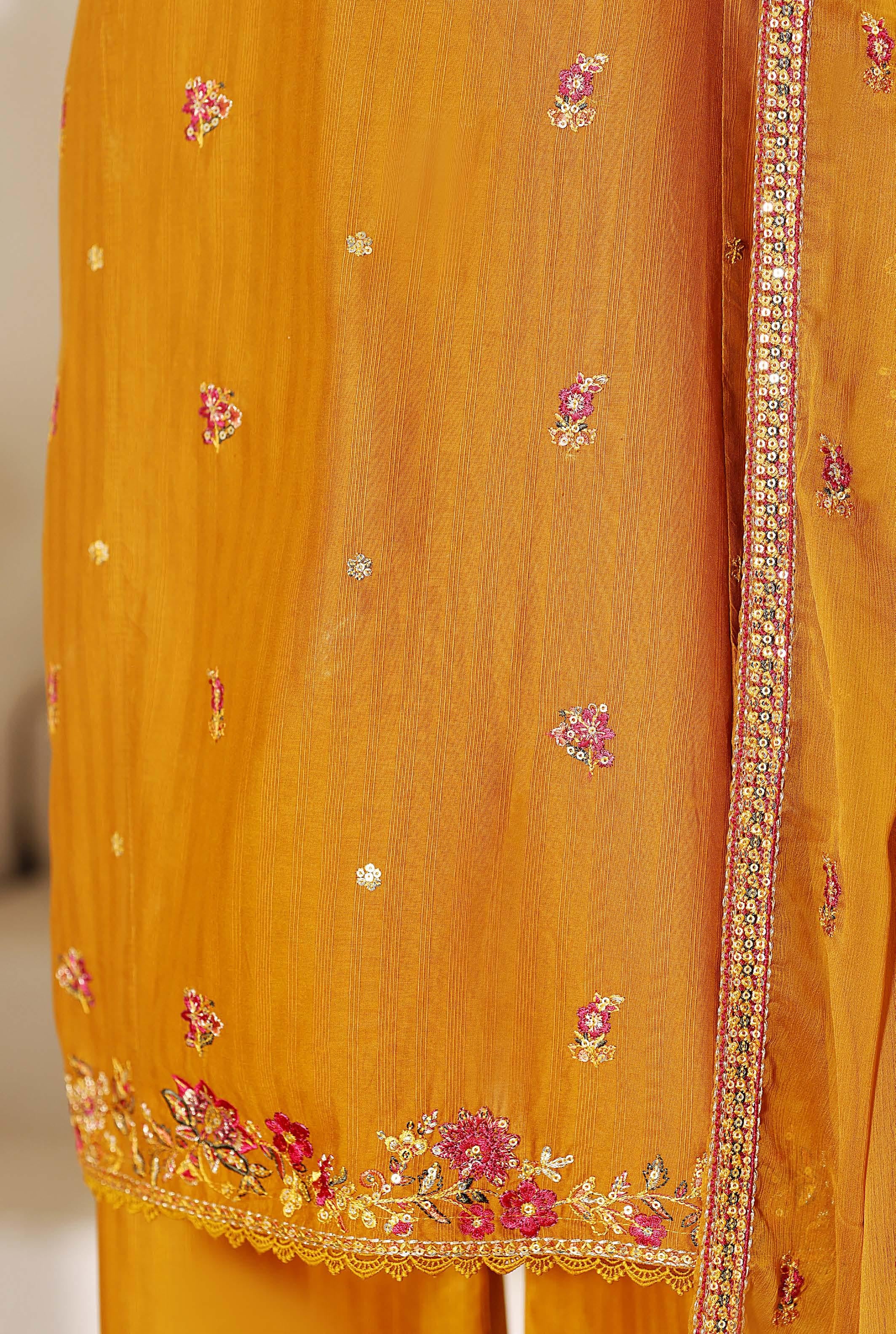 Sadabahar Luxury Slub Viscous Lawn Embroidery With Chiffon Embroidery Dupatta Stitched Vol-05 Collection 2026. LEL-24