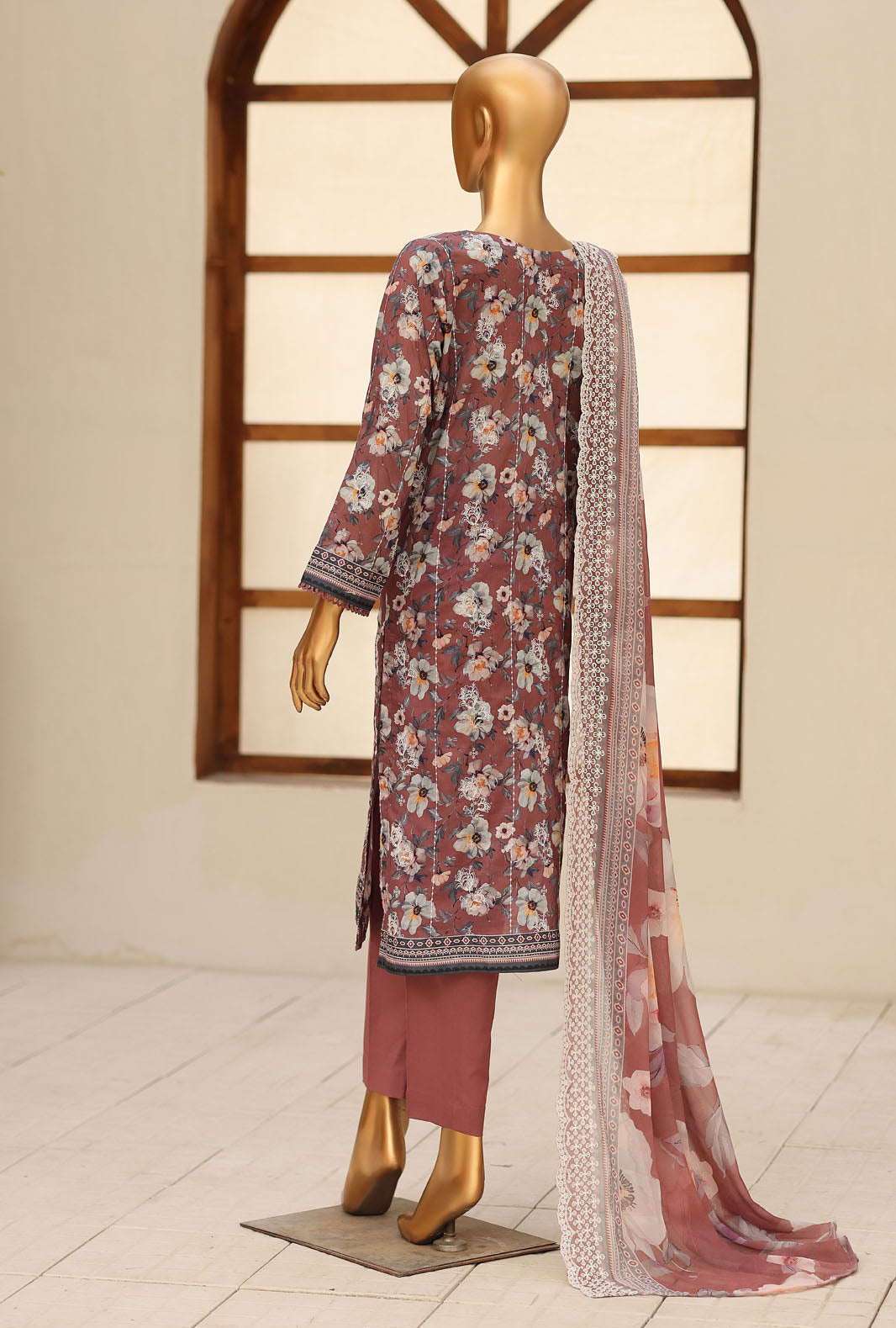 Dhagakari by HZ Textiles Embroidered Lawn Suit Unstitched 3 Piece 2026 DEC - 02