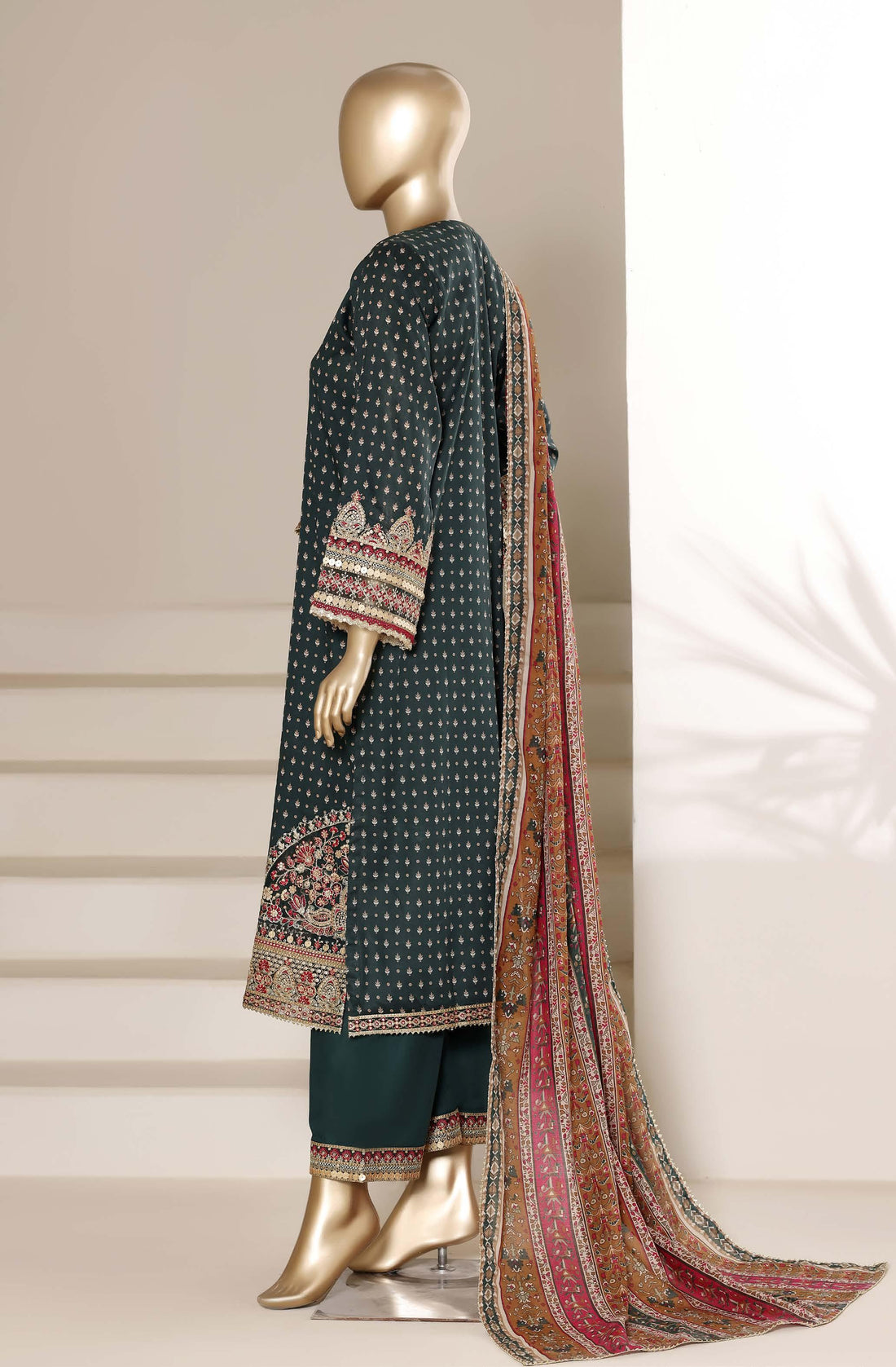 Sadabahar Luxury Regal Lawn With Digital Printed Lawn Dupatta 3Piece Stitched Eid Festive Edition Collection 2026. D#-05