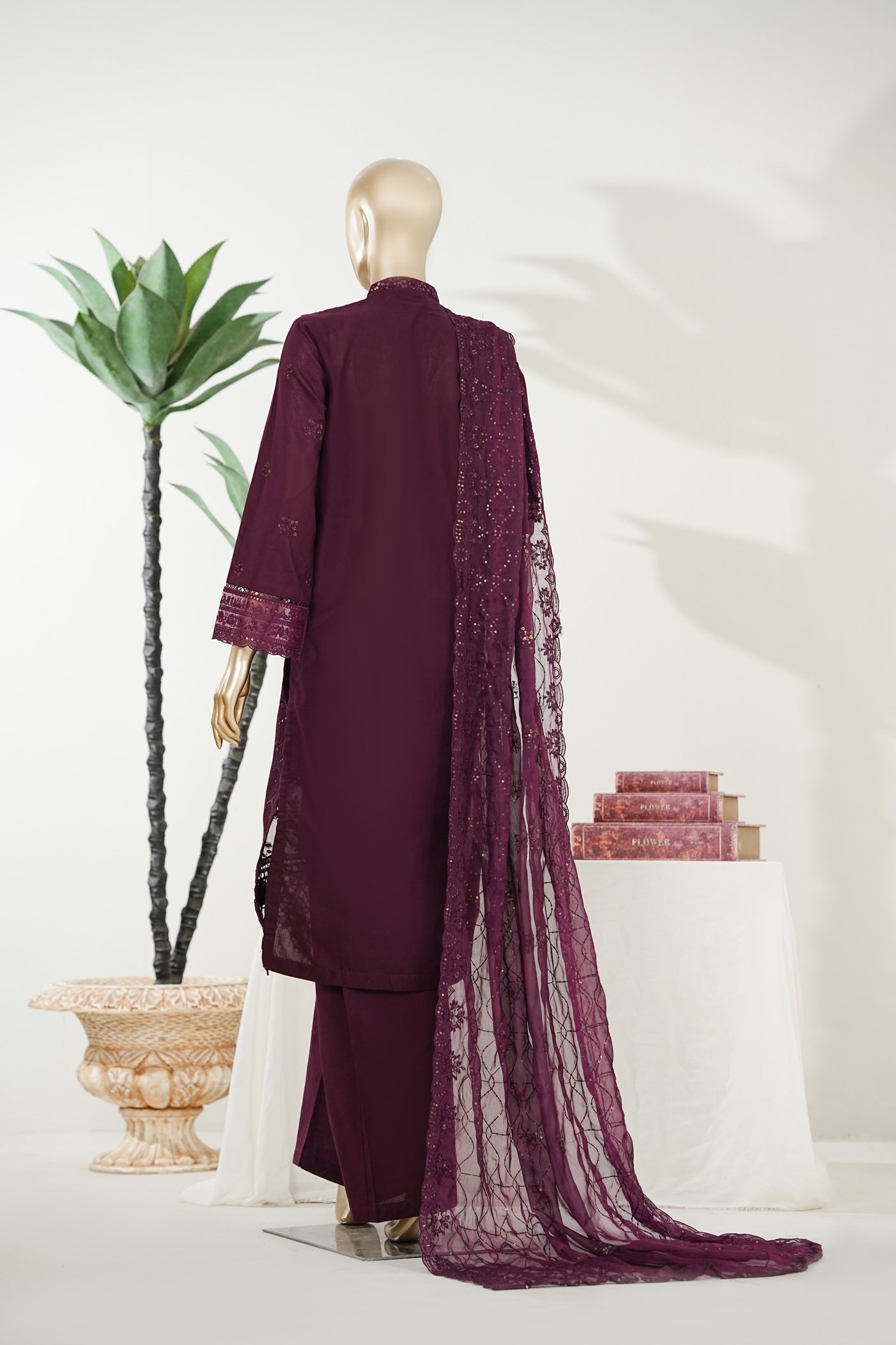 Bin Saeed Luxury Laserkari Heavy Embroidery Festive 3Piece Stitched Collection 2026 D#-05