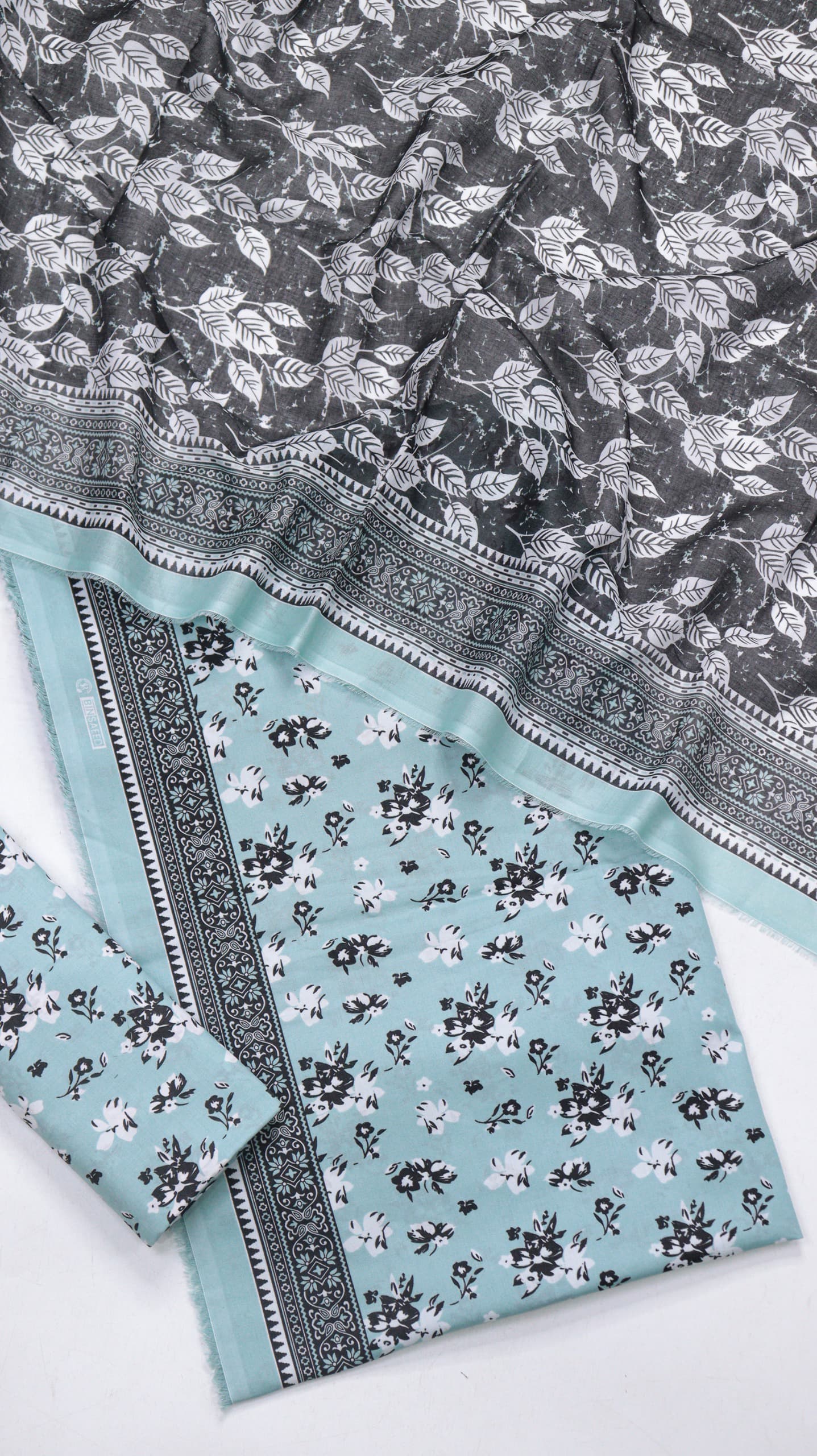 BIN SAEED Luxury Lawn  Digital Printed 3Piece Unstitched_ COLLECTION 2026 D-27