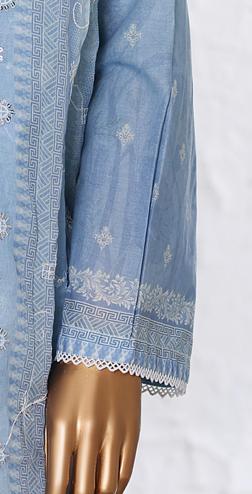 Bin Saeed Luxury Lawn White & White Chickenkari Embroidery 3Piece Stitched COLLECTION 2026. D-07