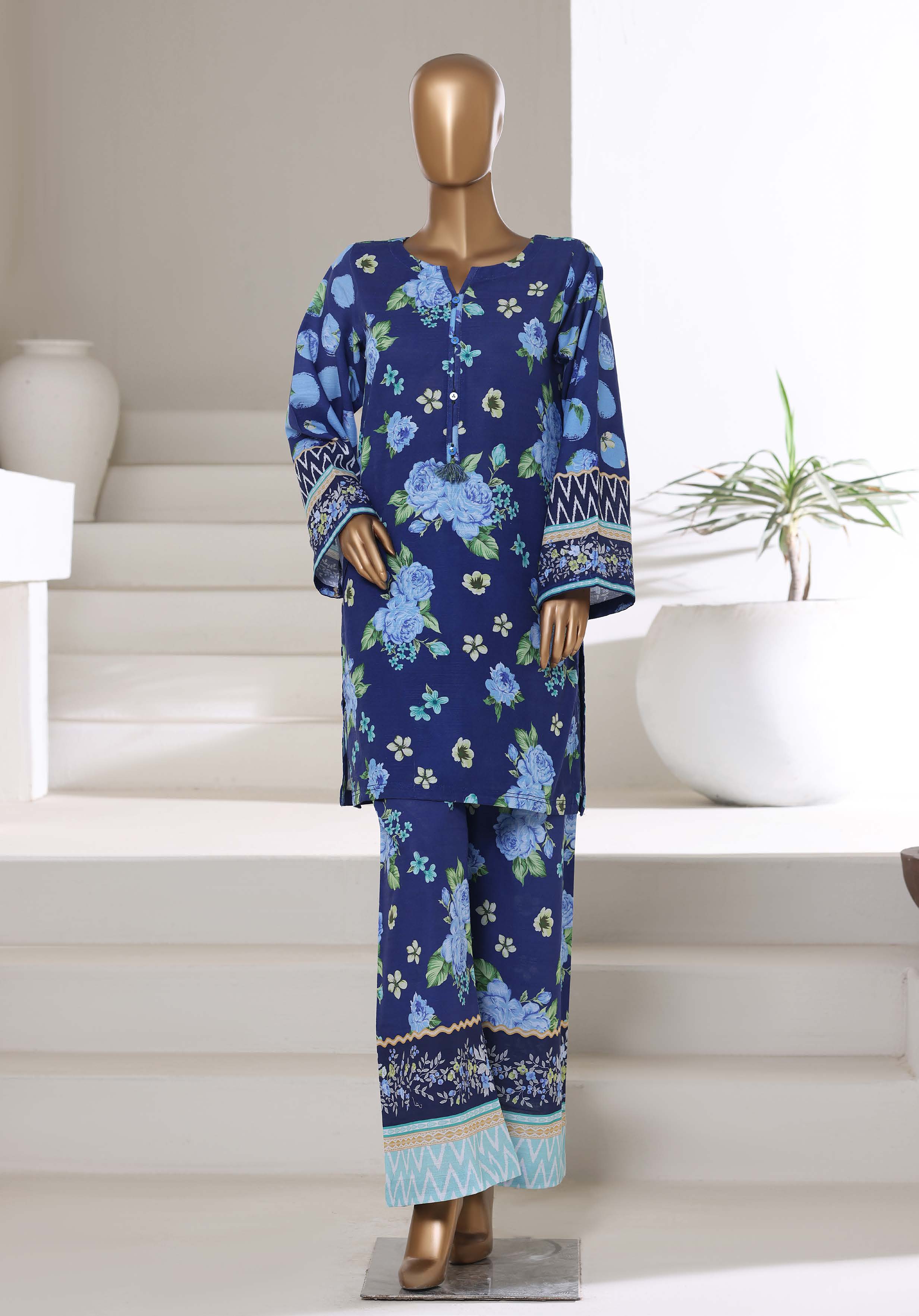 SADABAHAR LUXURY KHADDAR 2PIECE DIGITAL PRINTED STITCHED COLLECTION 2025 VOL-01 . SDKH- 2116