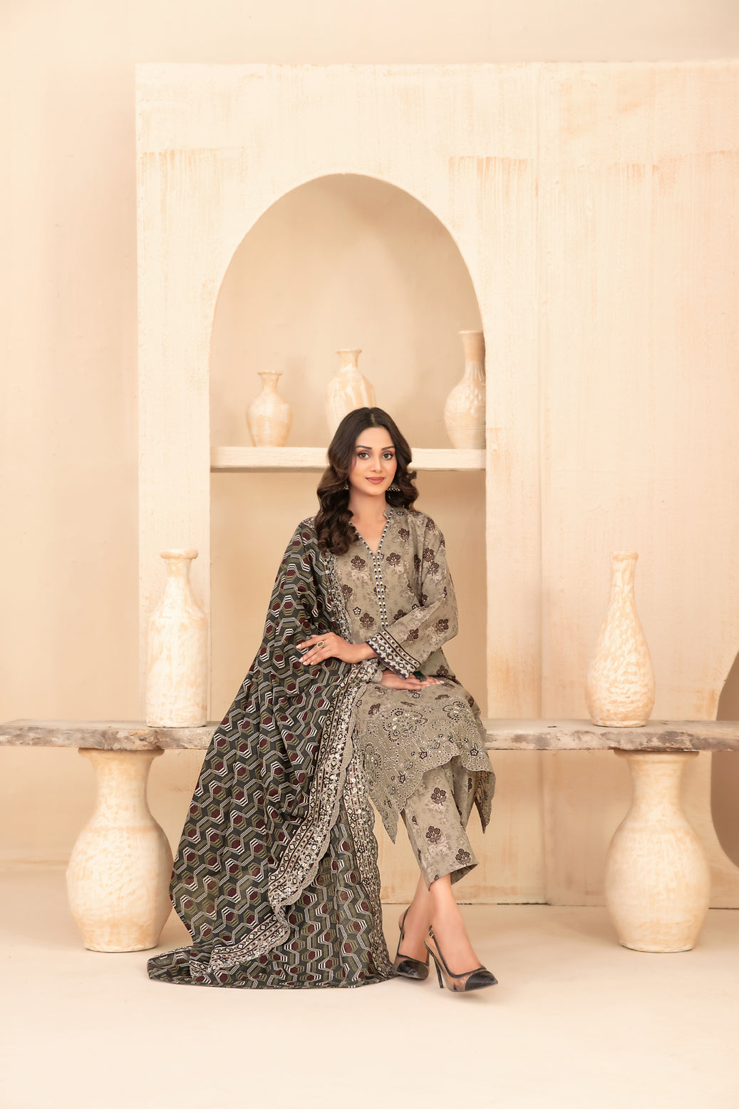 TAWAKKAL MAYESHA EMBROIDERED KHADDAR 3PIECE UNSTITCHED COLLECTION 2025 D-03