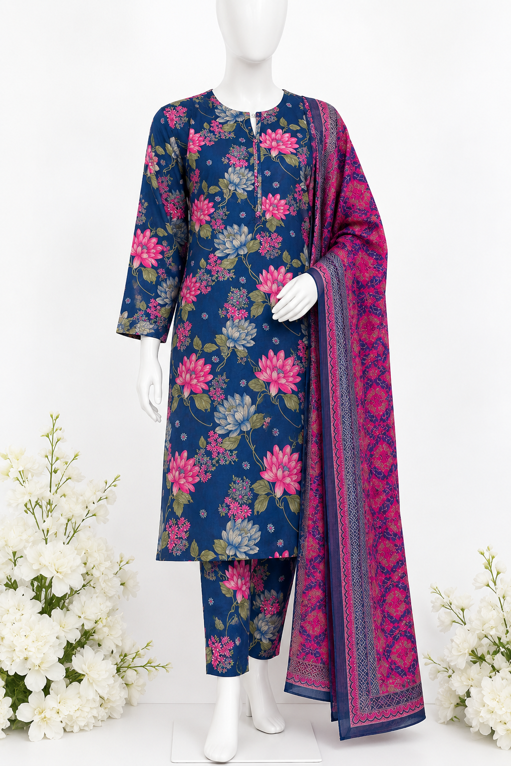 Sadabahar Lawn Printed Vol-15 3Piece Stitched Collection 2026 D#-06