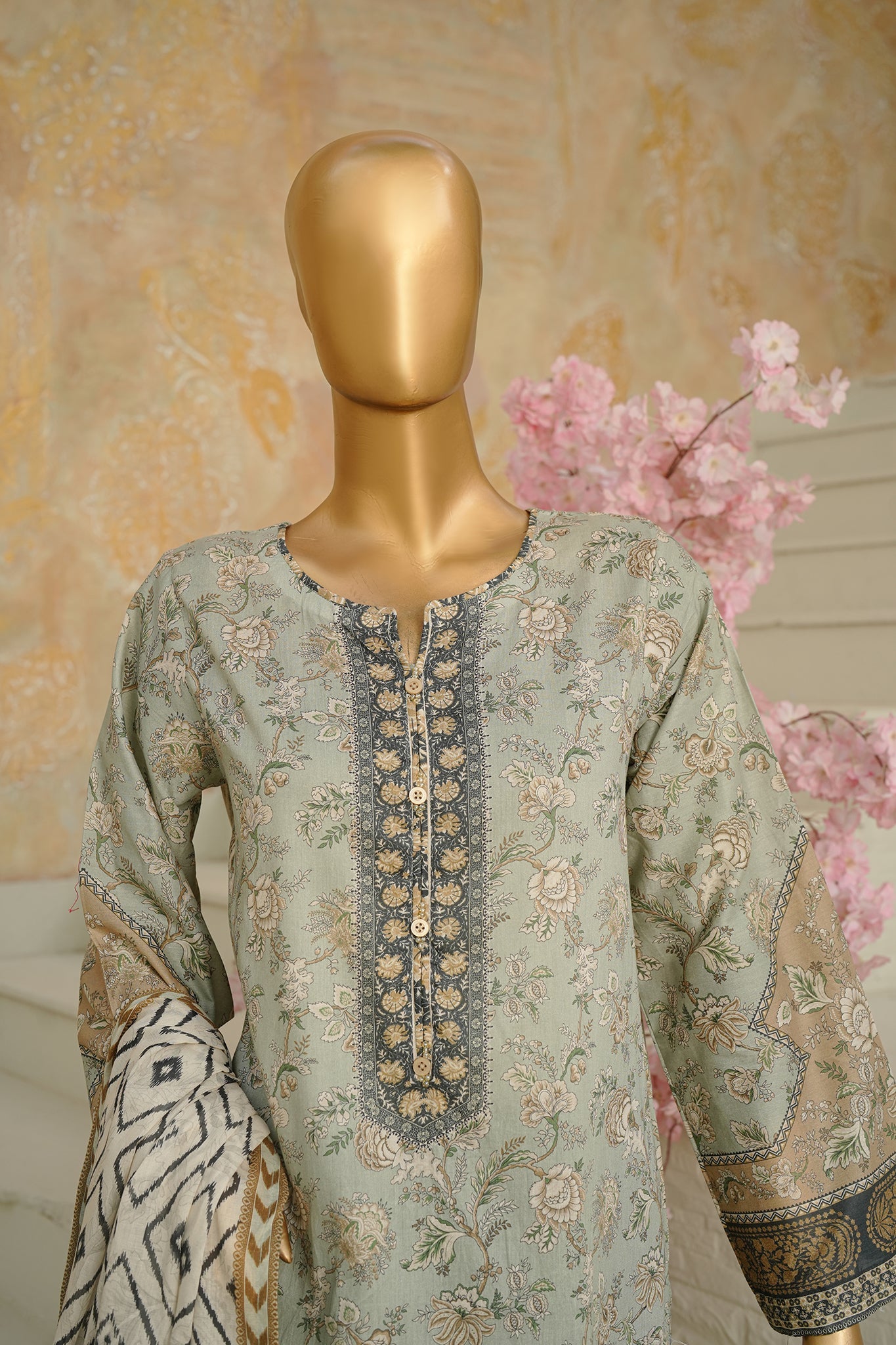 BIN SAEED Luxury Lawn Printed 3pcs Stitched Vol-18 3Piece Stitched COLLECTION 2026 D-#54