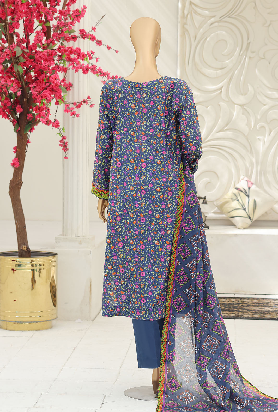 Summer Shades by HZ Textiles Digital Printed Lawn Suit Unstitched 3 Piece Collection 2026 D#-05