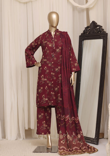 Sadabahar Luxury Khaddar Printed Winter 3Piece Vol-01 Collection SDKH-02