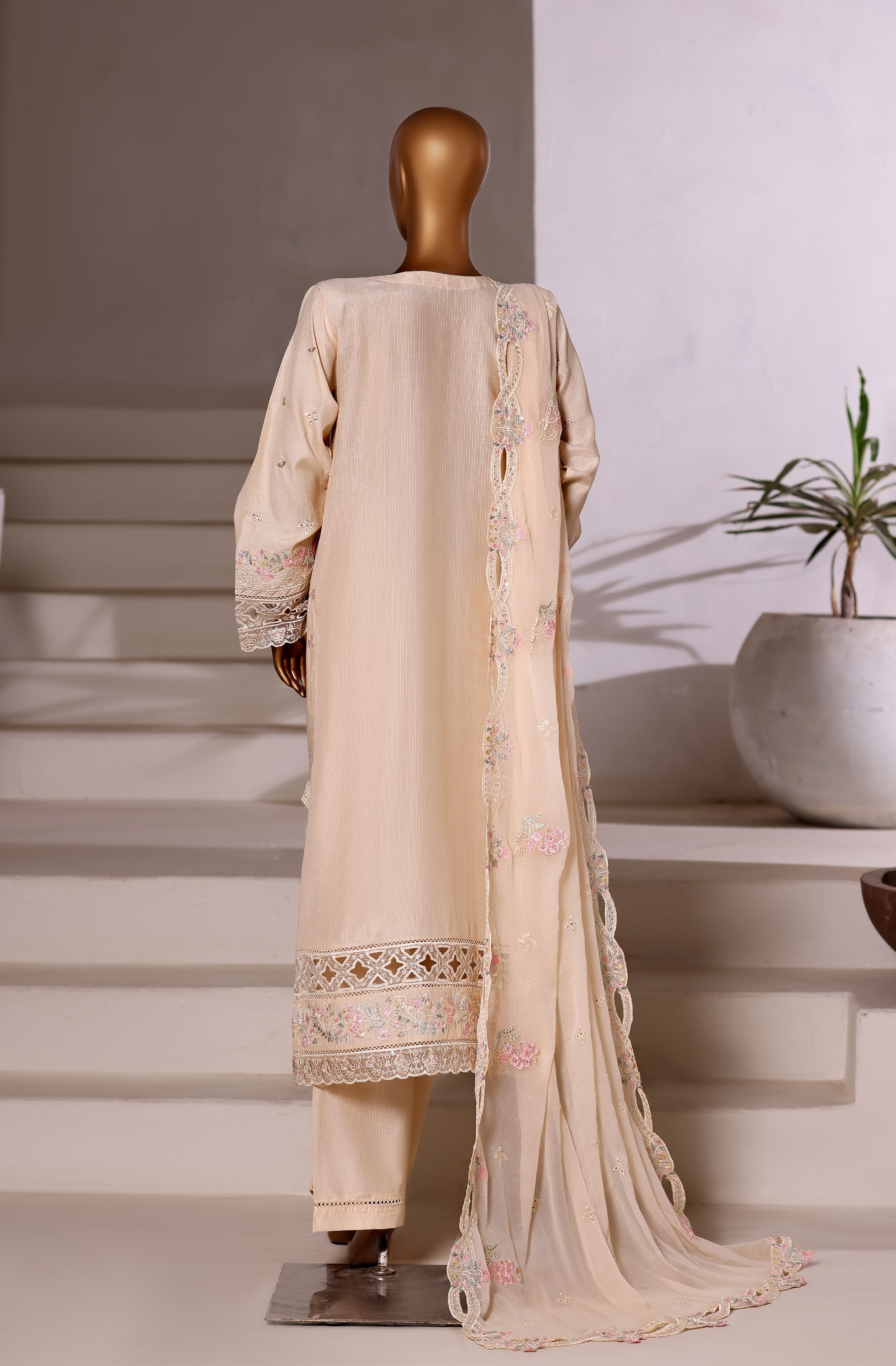 Sadabahar Luxury Viscous Embroidery With Chiffon Embroidery Dupatta Stitched Vol-01 Collection 2025. LEV-01 Skin