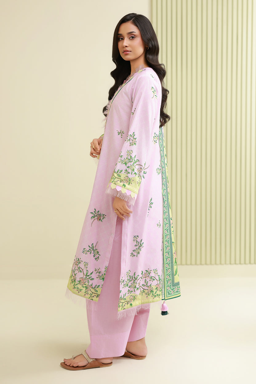 Zellbery Luxury Lawn Printed 3Piece Unstitched Collection 2026 WUS26X30822