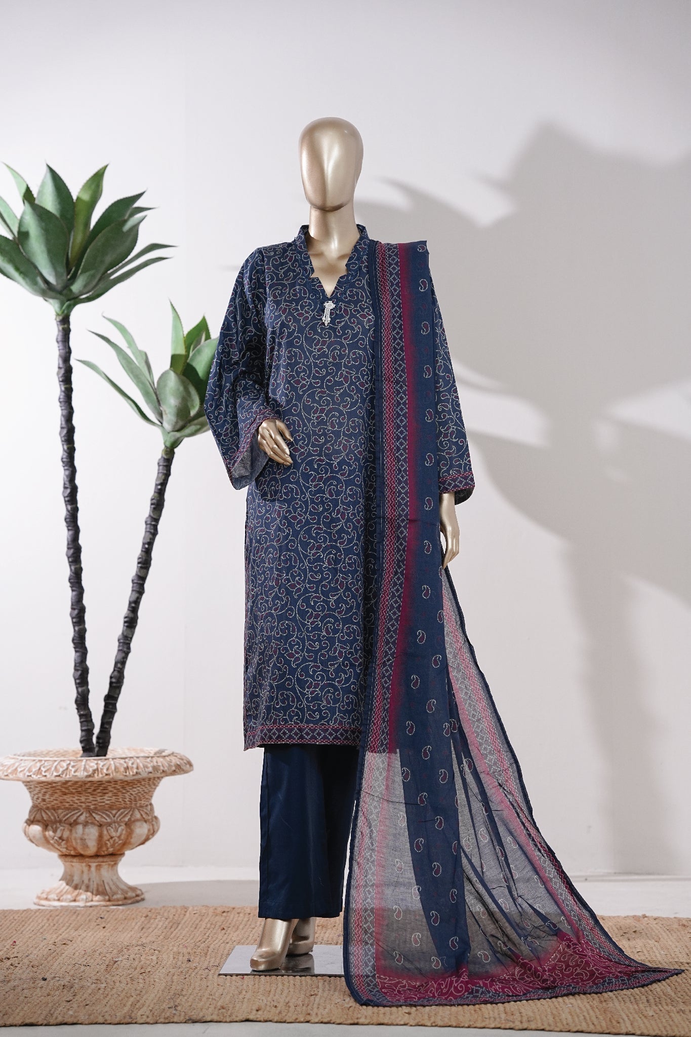 BIN SAEED Luxury Lawn Printed 3pcs Stitched Vol-18 3Piece Stitched COLLECTION 2026 D-#44