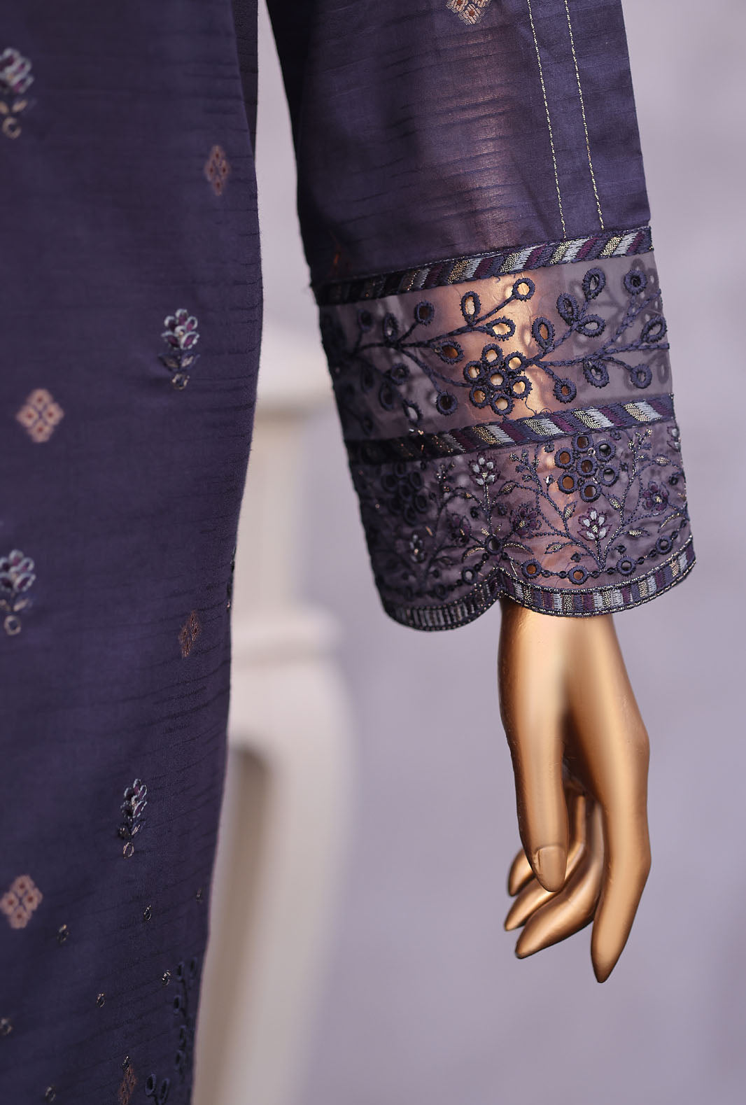 Turkish Embroidered Jacquard 3Piece  Unstitched Suit by HZ Textiles 2026 D#-05