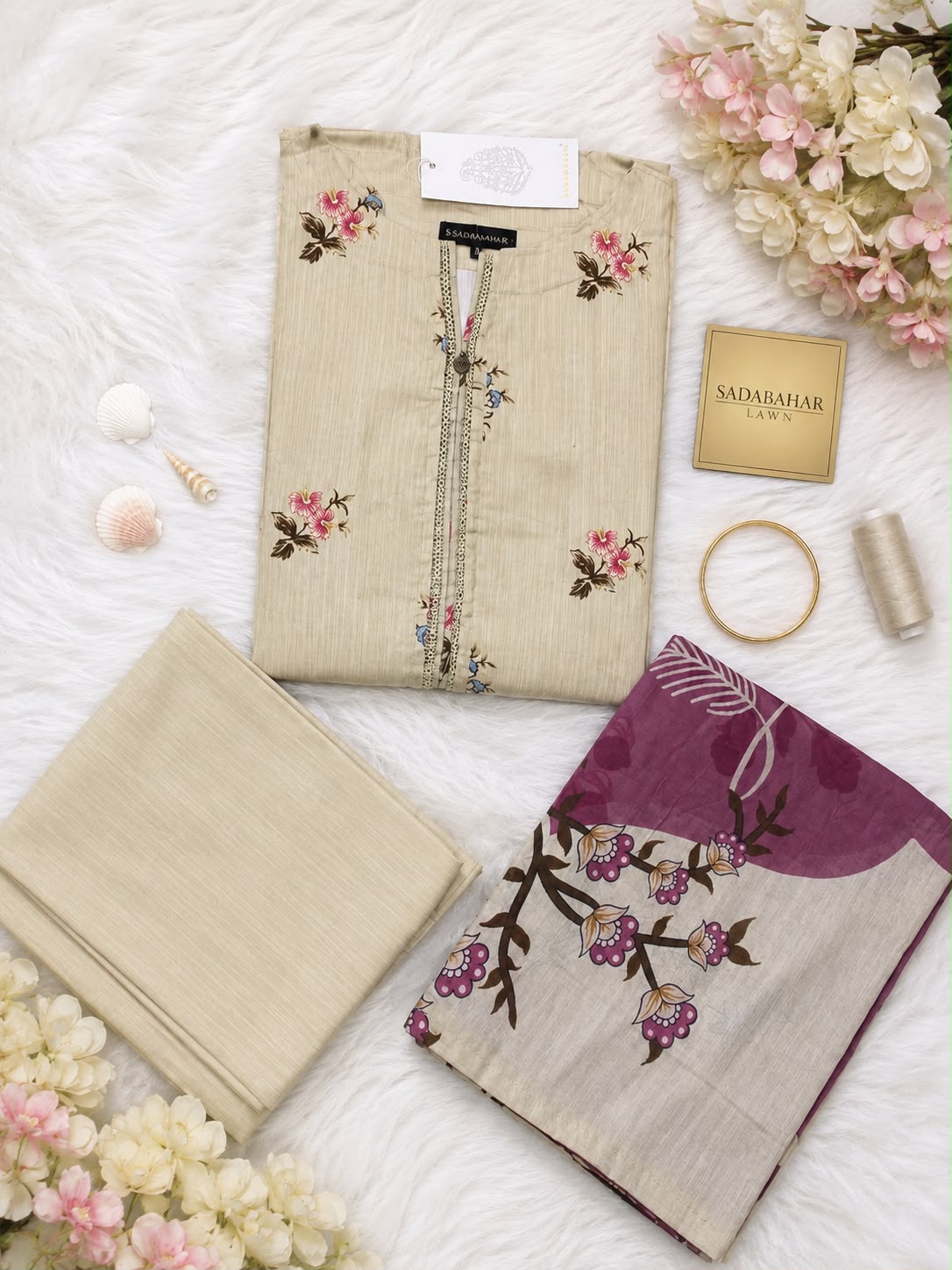 Sadabahar Lawn Printed Vol-14 3Piece Stitched Collection 2026 D#-04