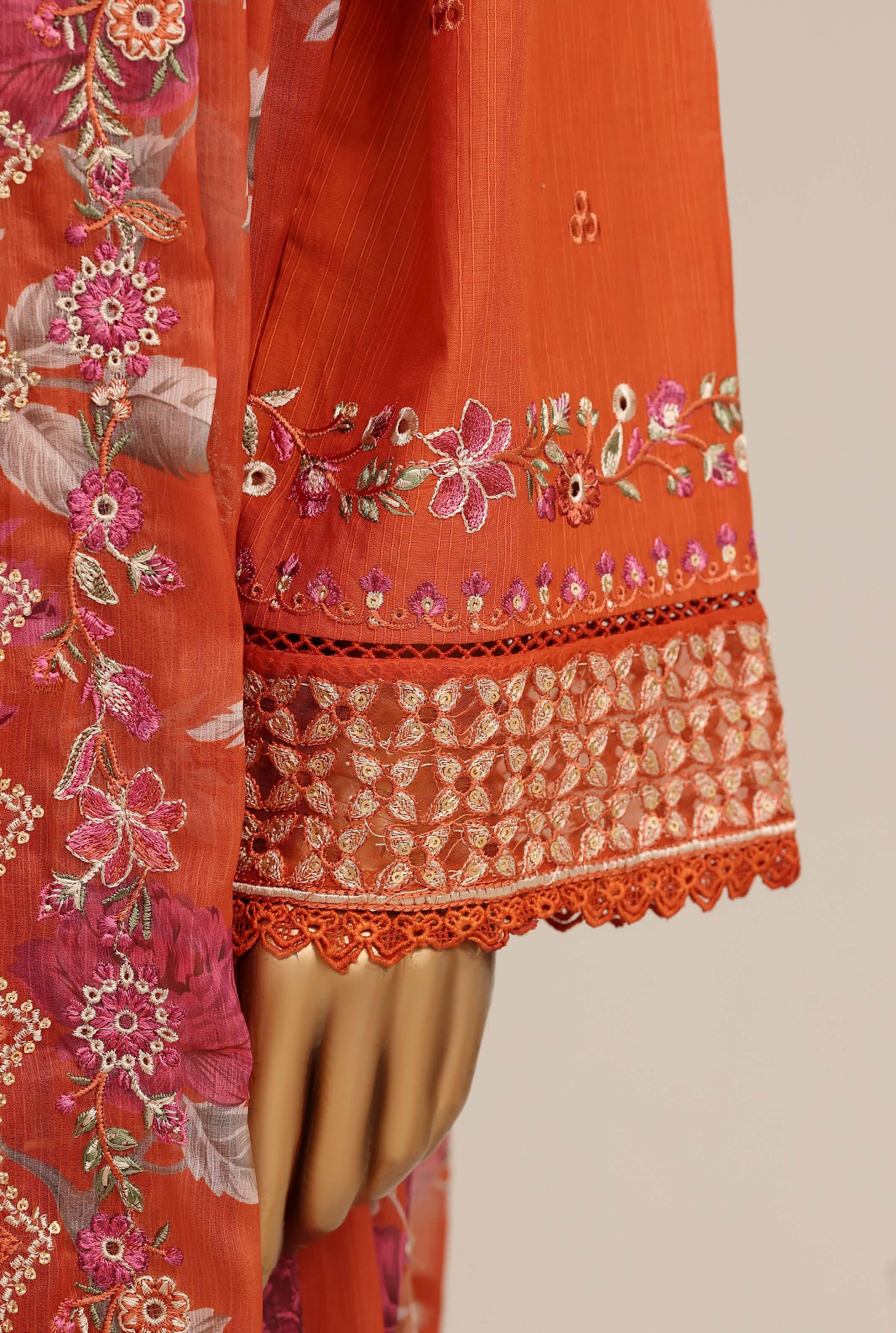Sadabahar Luxury Slub Lawn Embroidery Stitched Vol-15 Collection 2026. LEL-03