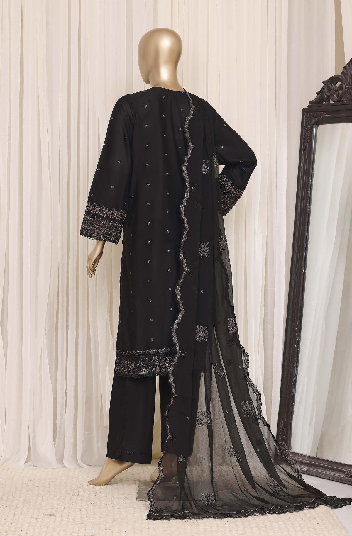 Sadabahar Luxury Slub Lawn Embroidery Stitched Vol-08 Collection 2026. LEL-1006