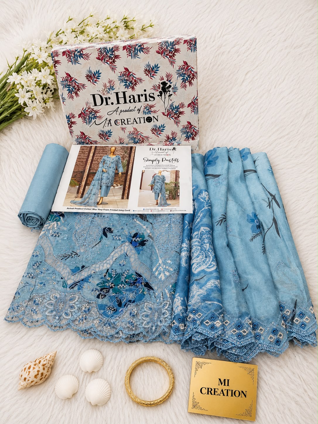 Simply Pastles By Dr Haris Mi Creation 3Piece Unstitched Collection 2026 D#-06