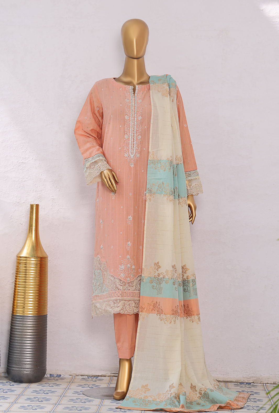 Turkish Jacquard By HZ Textiles Embroidered Jacquard Suit Unstitched 3 Piece 2025 TJE- 1092