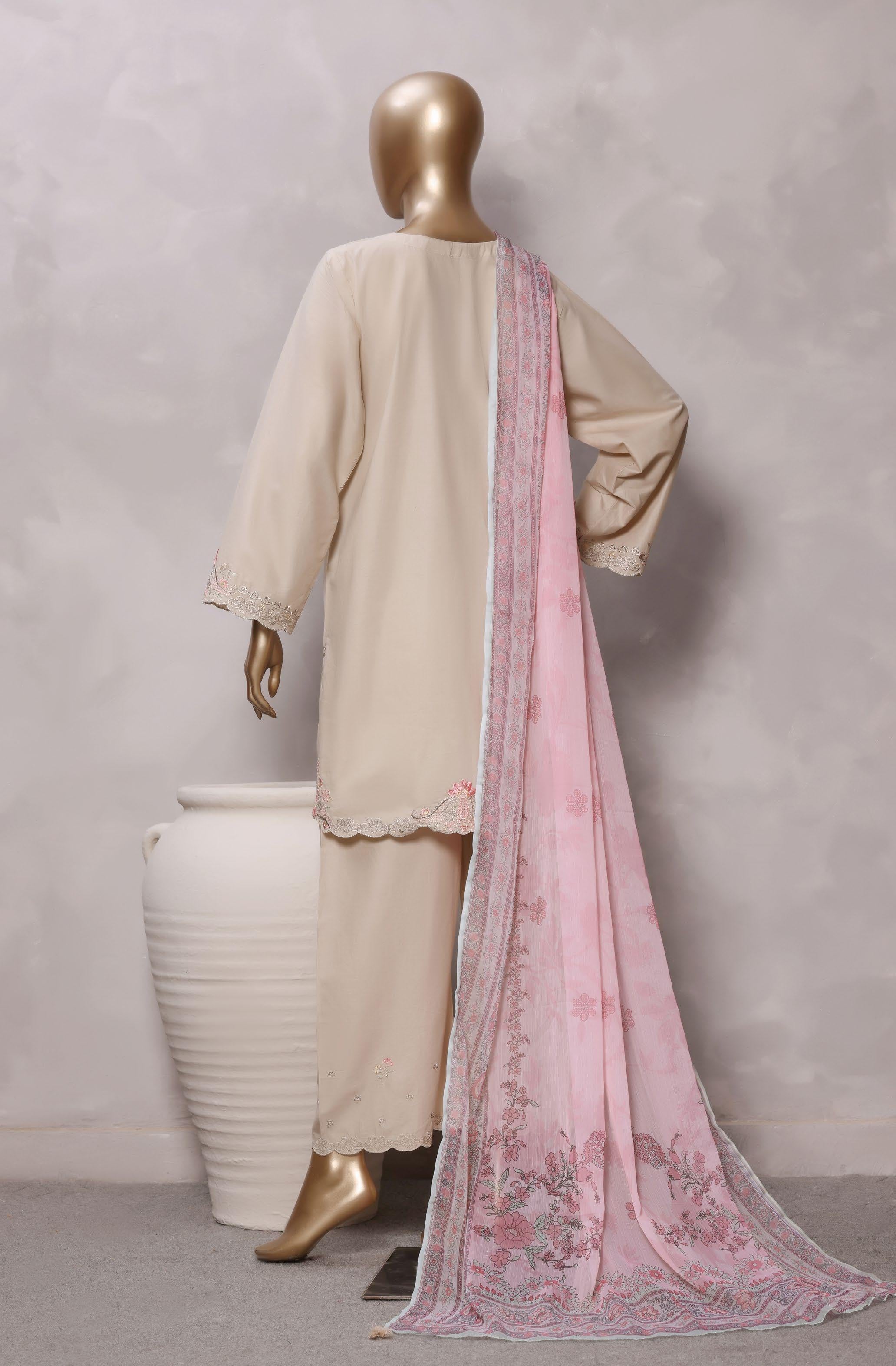 Sadabahar Luxury Eclair Solid Lawn Embroidery 3Piece Stitched Collection ECL-1015
