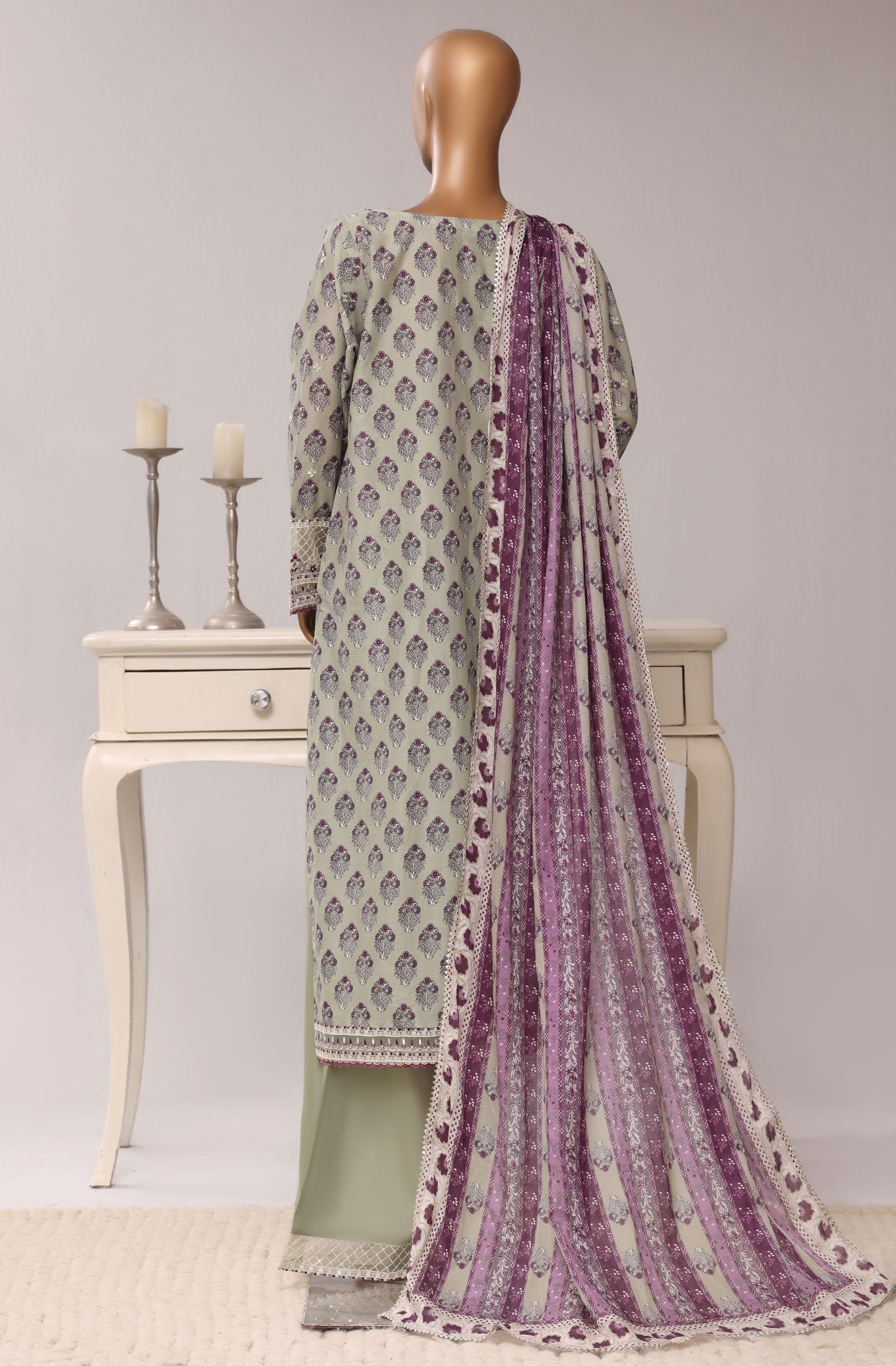 Sadabahar Luxury Regal Lawn With Digital Printed Lawn Dupatta 3Piece Stitched Festive Edition Collection 2026. D#-05
